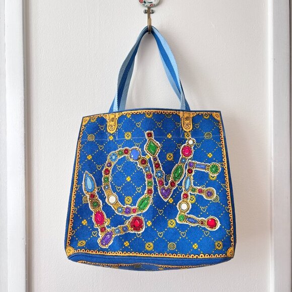 Brighton Glittering Love Canvas Tote Bag - Picture 7 of 11